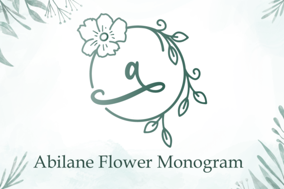 Abilane Flower Monogram Typeface Review