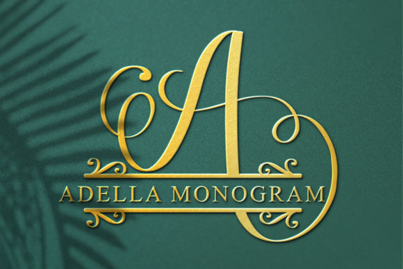 Adella Monogram Font for Handmade Branding