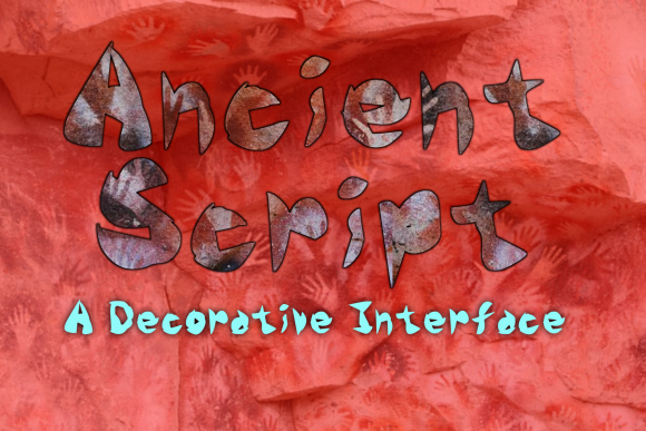 Ancient Script Typeface for Editorial Design