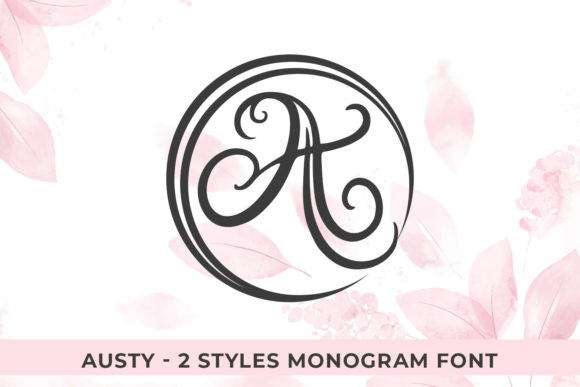 Austy Monogram: A Decorative Font for Elegant Branding