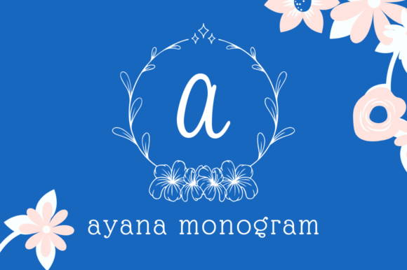 Ayana Monogram: A Floral Typeface for Digital Branding