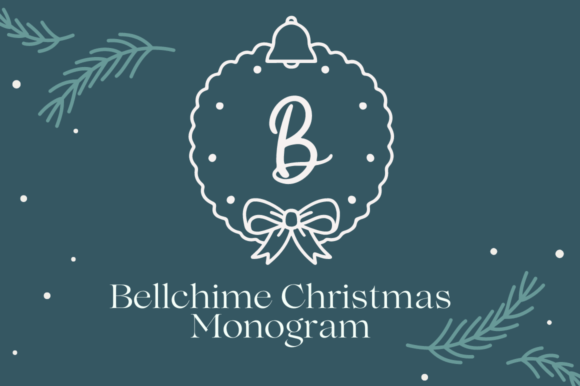 Bellchime Christmas Monogram: A Festive Typeface for Makers