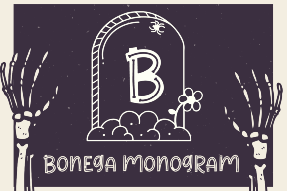 Bonega Monogram: A Spooky Typeface for Editorial Design