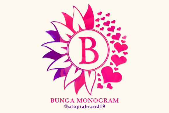 Bunga Monogram Font for Elegant Branding