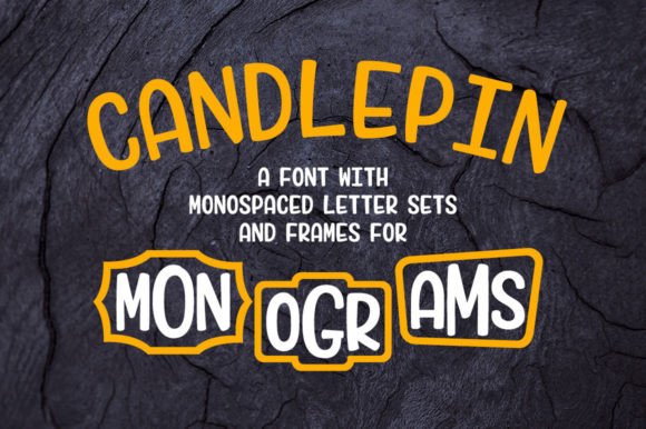 Candlepin Monogram: A Playful Typeface for Modern Brands