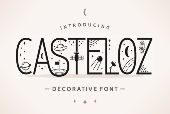 Casteloz Typeface for Futuristic Digital Design