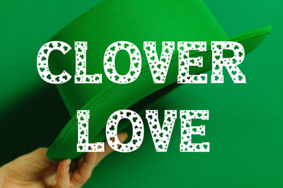 Clover Love: A Bold Decorative Font for Editorial Design
