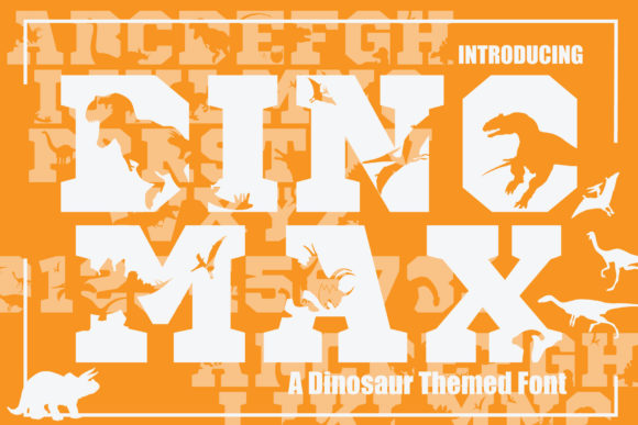 Dinomax: The Playful Decorative Font for Crafters