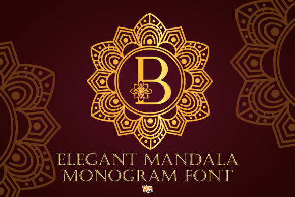 Elegant Mandala Monogram: A Premium Decorative Font for Branding