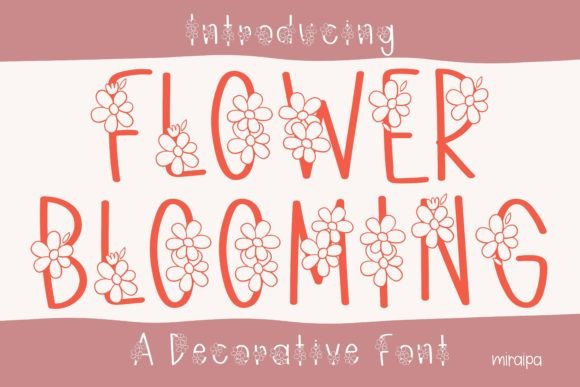 Flower Blooming Font for Joyful Campaigns