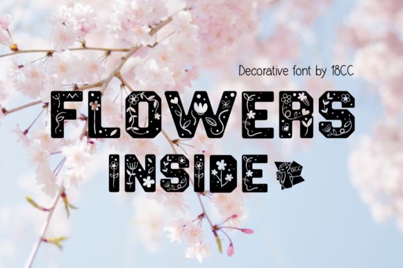 Flowers Inside Font for Scroll-Stopping Social Media