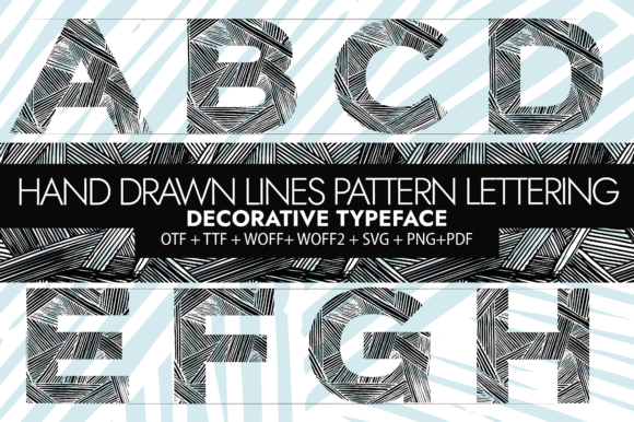 Hand Drawn Ink Lines: A Typeface for Editorial Design