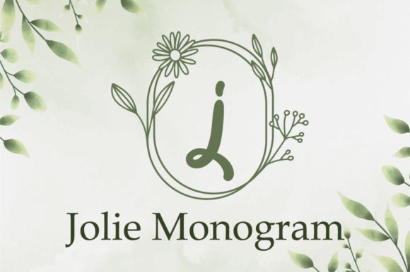 Jolie Monogram: A Delicate Typeface for Makers