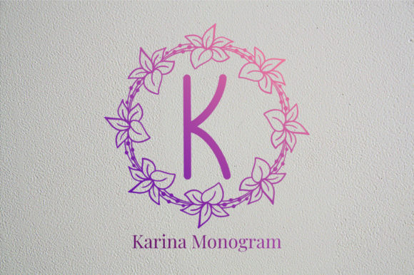 Karina Monogram: A Charming Decorative Font for Branding