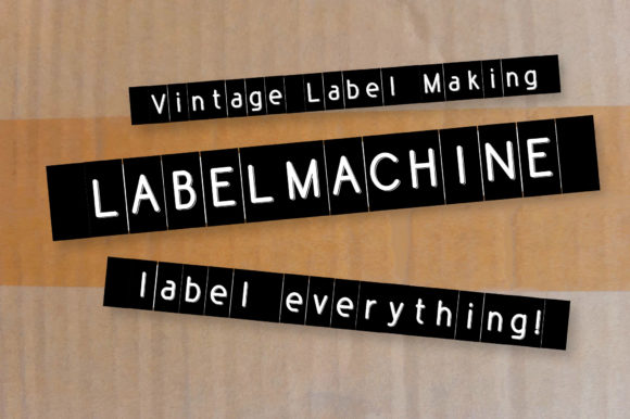 Label Machine Font for Bold Campaign Visuals