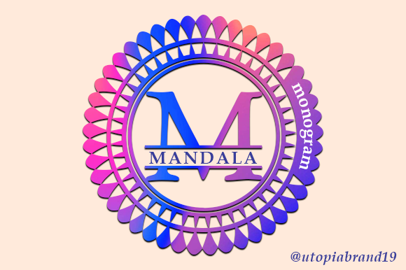 Mandala Monogram Font for Elegant Crafts
