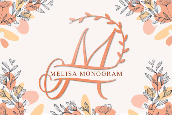 Melisa Monogram Font for Elegant Handmade Designs