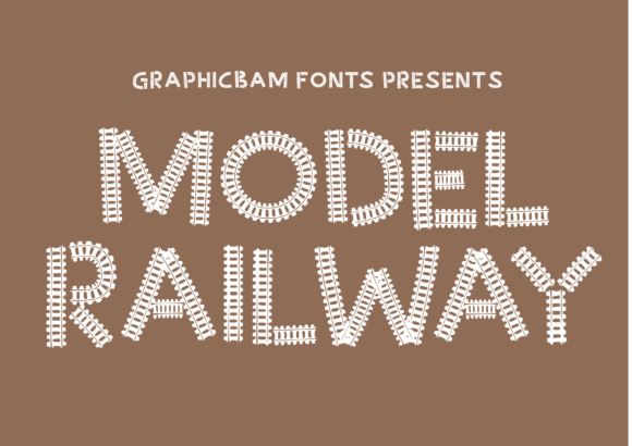 Model Railway Font for Digital Design