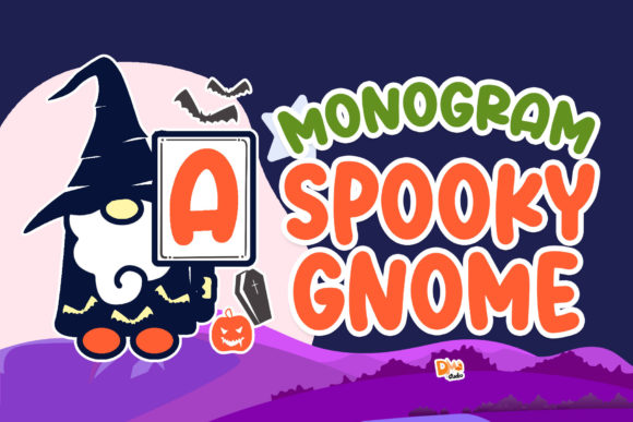 Monogram Spooky Gnome Typeface for Branding