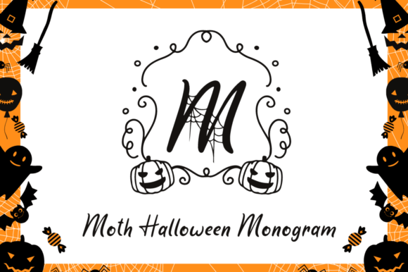 Moth Halloween Monogram Font Review