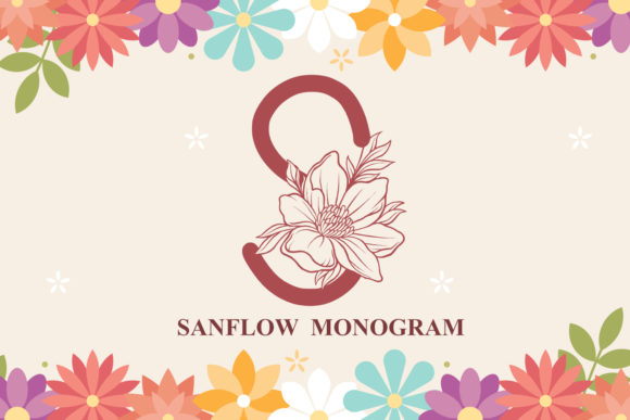 Sanflow Monogram: A Delicate Typeface for Digital Elegance