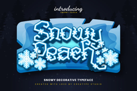 Snowy Peach Christmas Decorative Typeface for Campaigns