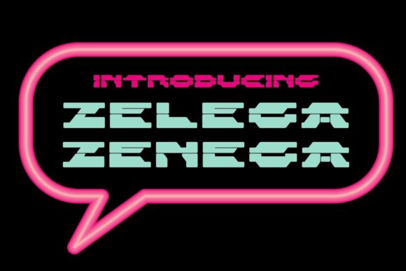 Zelega Zenega: A Futuristic Typeface for Bold Brands