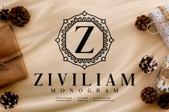 Ziviliam Monogram: Elevate Your Brand Typeface